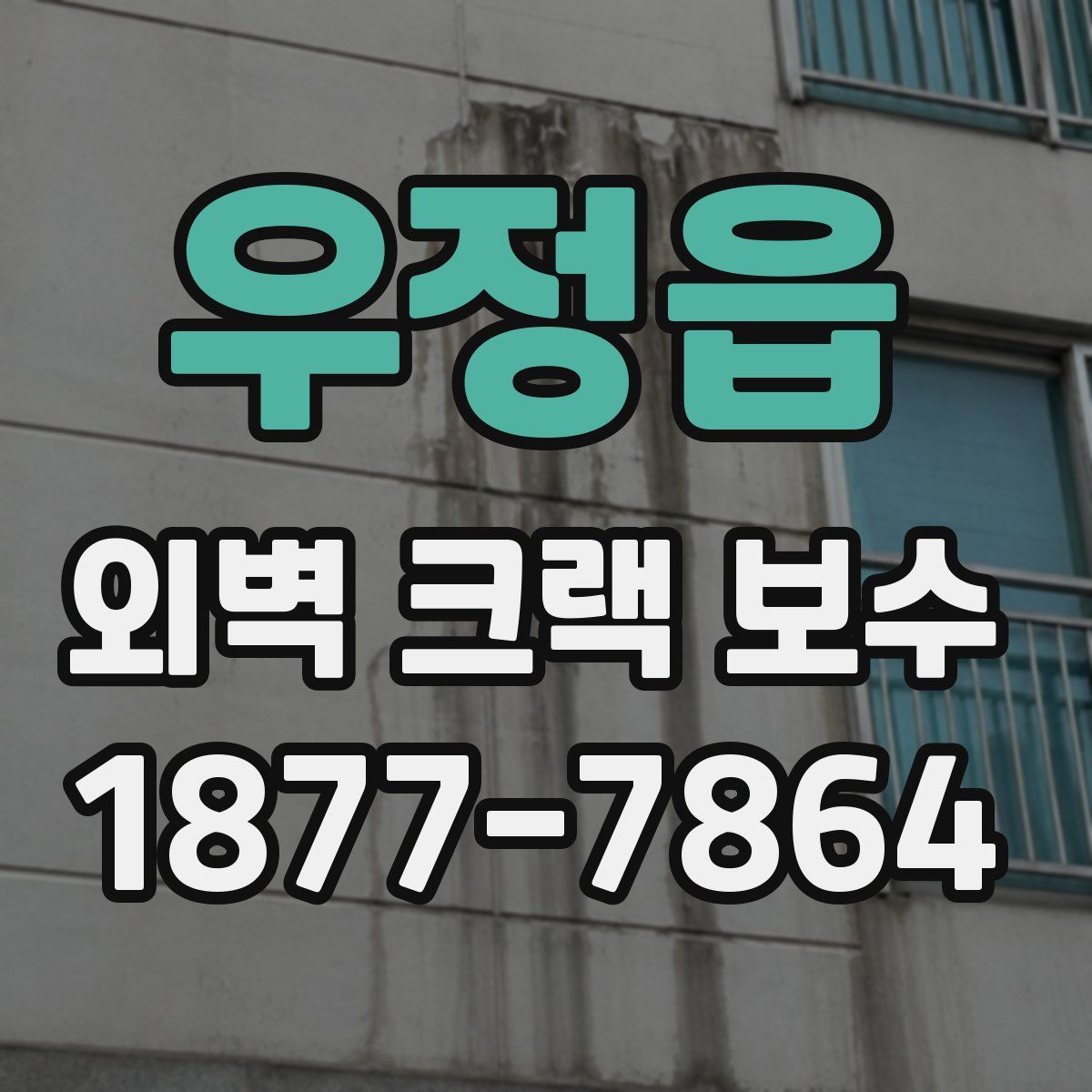 우정읍 외벽 크랙 보수