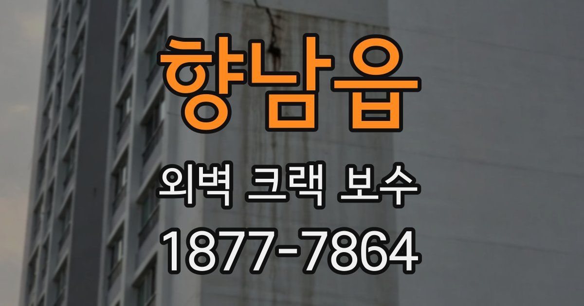 향남읍 외벽 크랙 보수