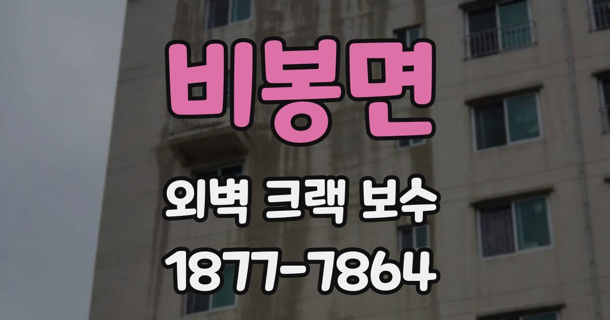 비봉면 외벽 크랙 보수