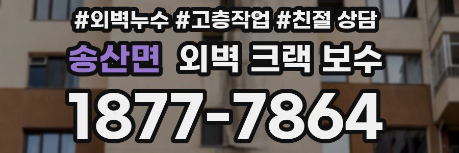 송산면 외벽 크랙 보수