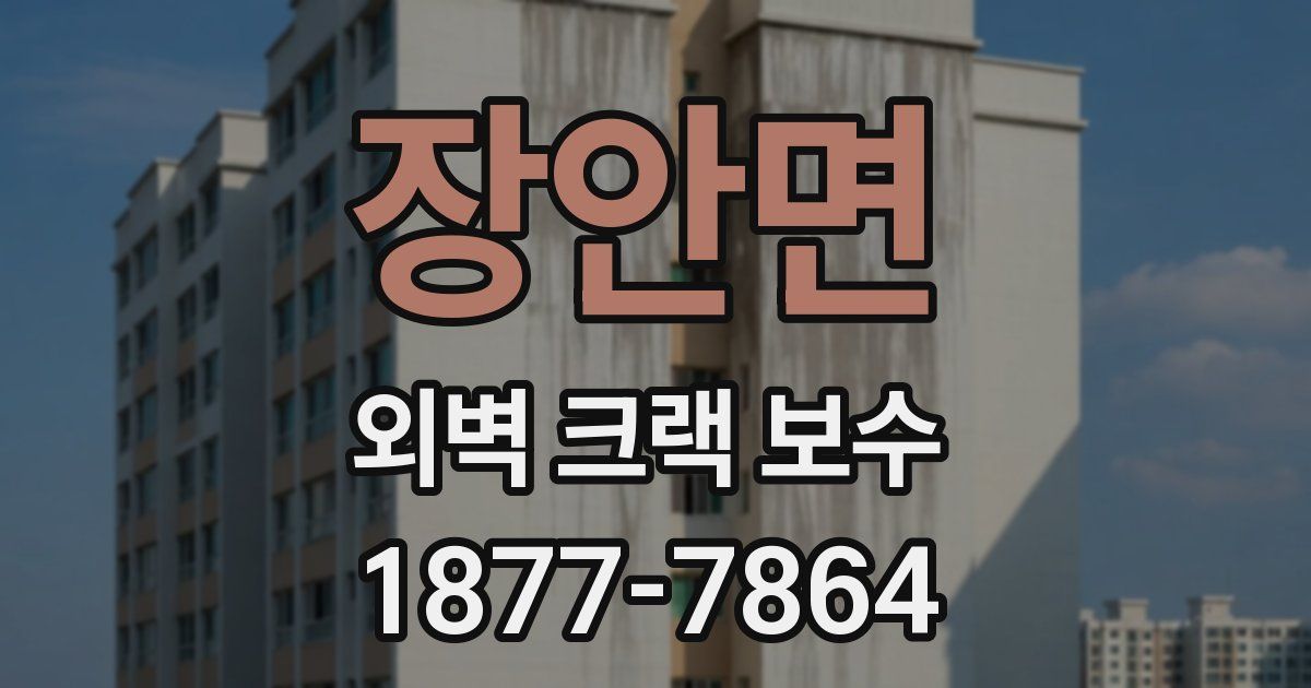 장안면 외벽 크랙 보수