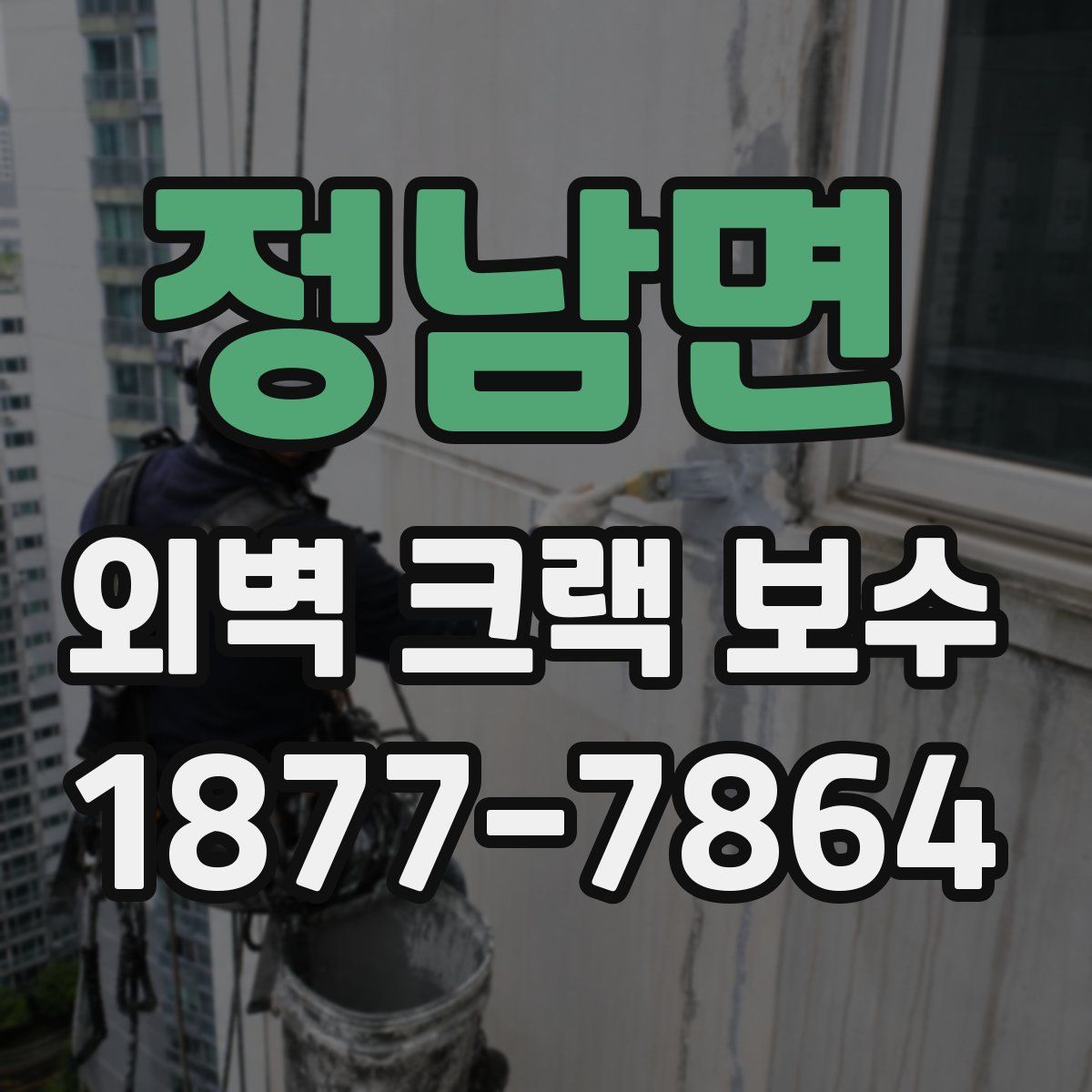 정남면 외벽 크랙 보수