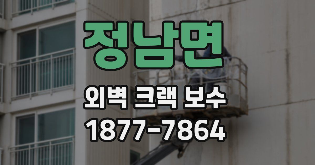 정남면 외벽 크랙 보수