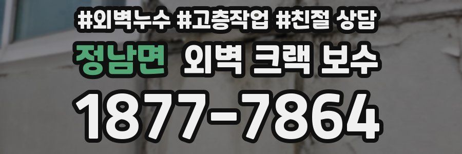 정남면 외벽 크랙 보수