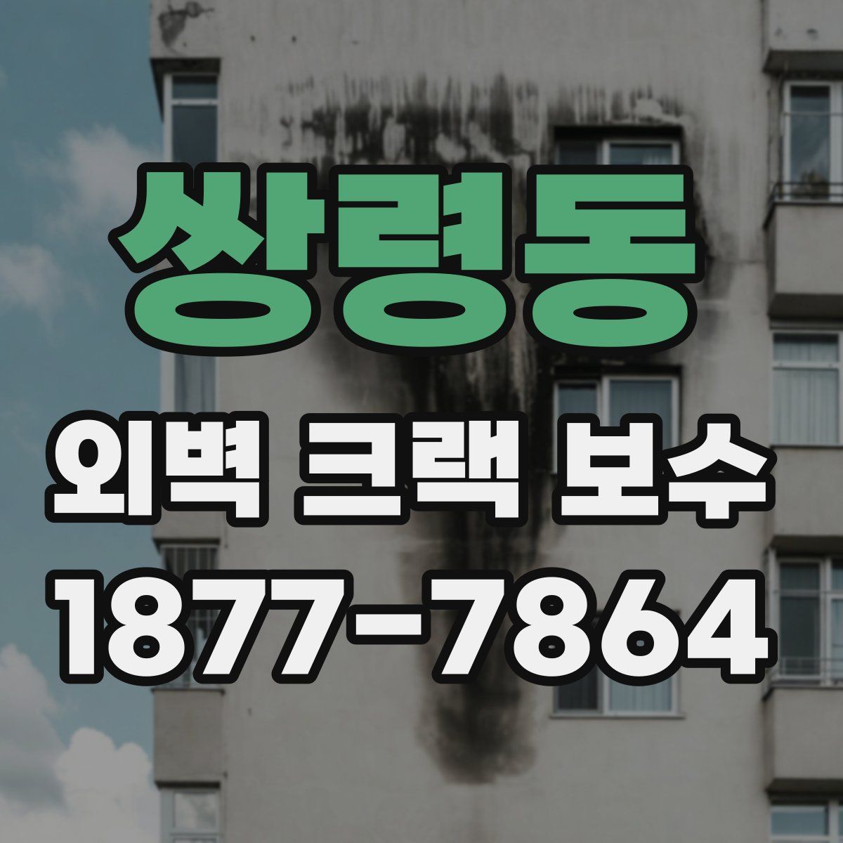 쌍령동 외벽 크랙 보수