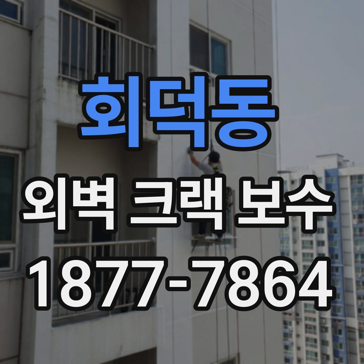 회덕동 외벽 크랙 보수