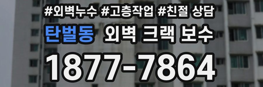 탄벌동 외벽 크랙 보수