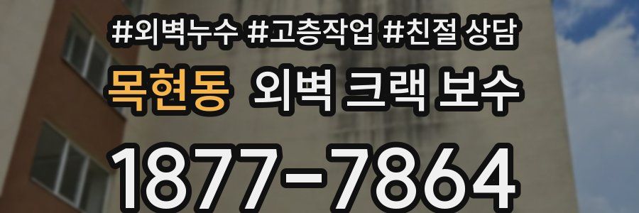 목현동 외벽 크랙 보수