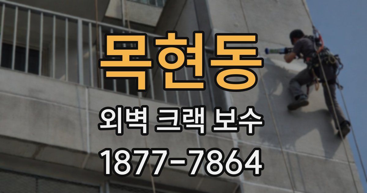 목현동 외벽 크랙 보수
