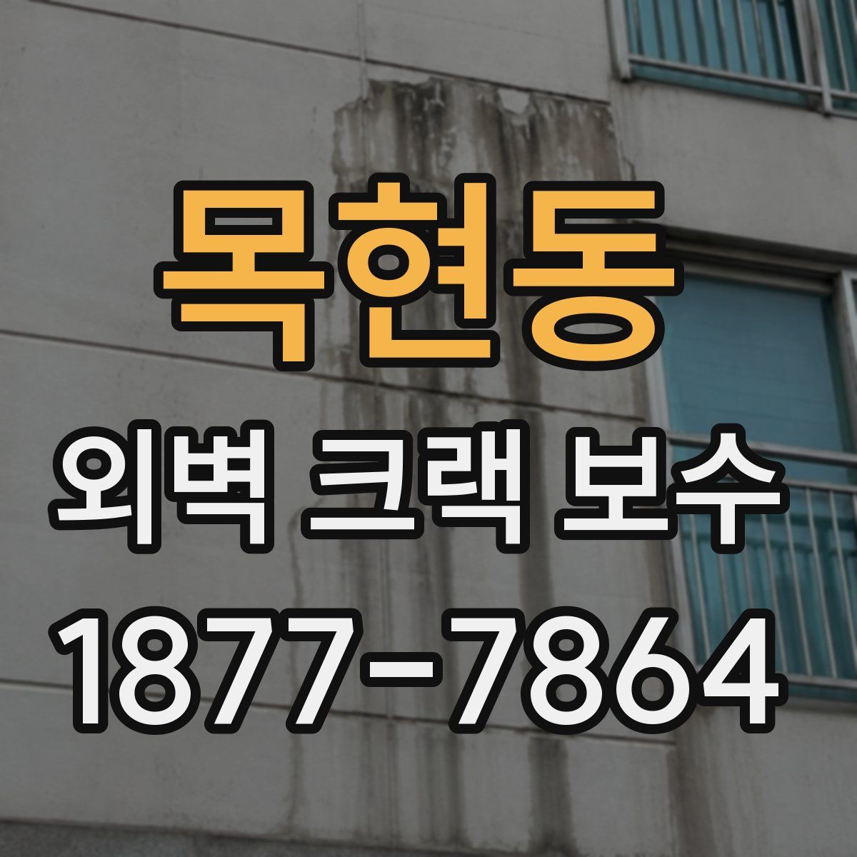 목현동 외벽 크랙 보수
