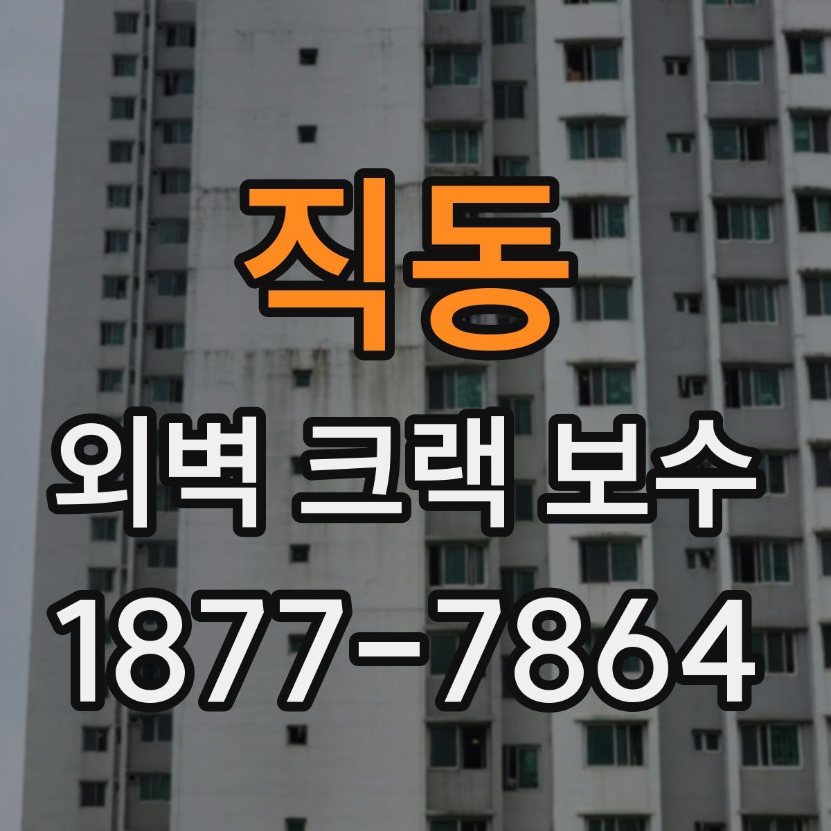 직동 외벽 크랙 보수