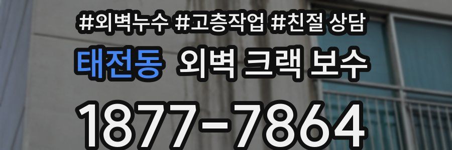 태전동 외벽 크랙 보수