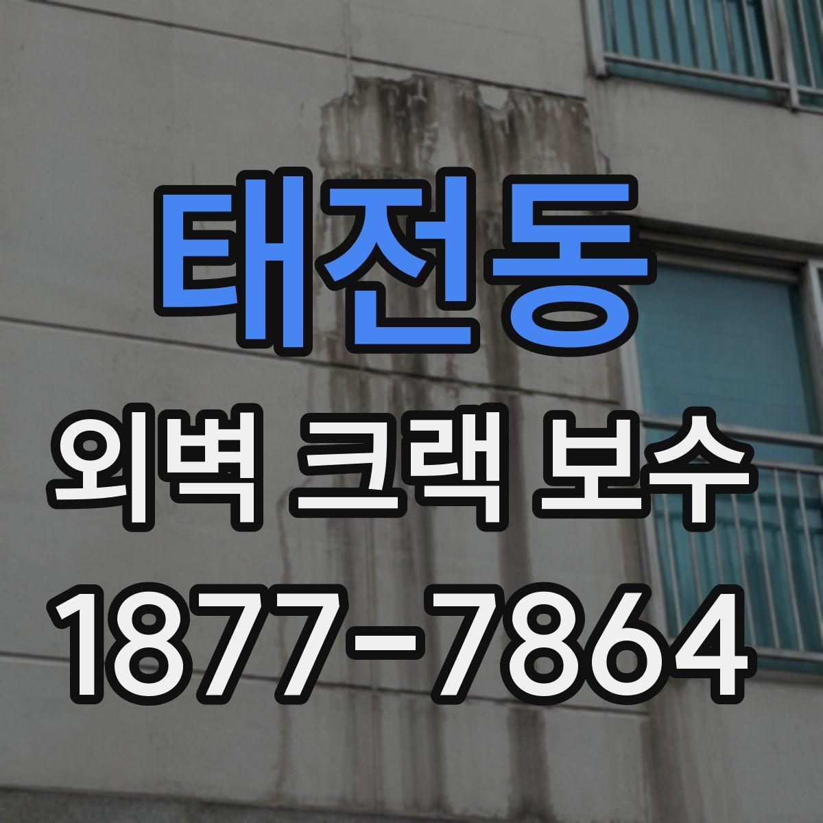 태전동 외벽 크랙 보수