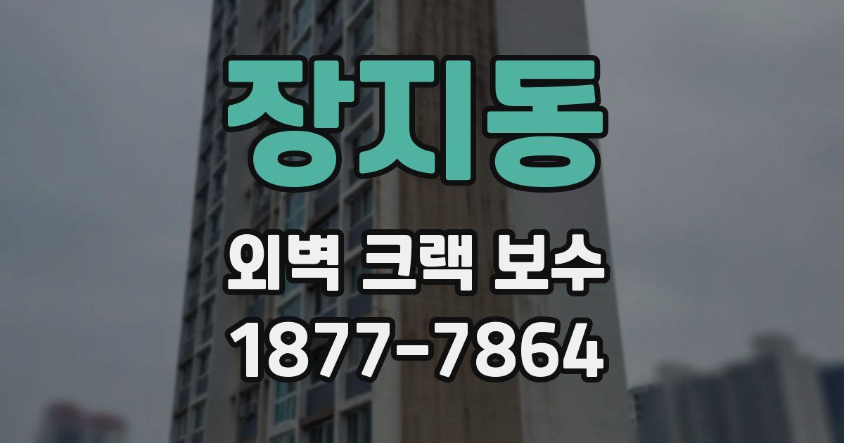 장지동 외벽 크랙 보수