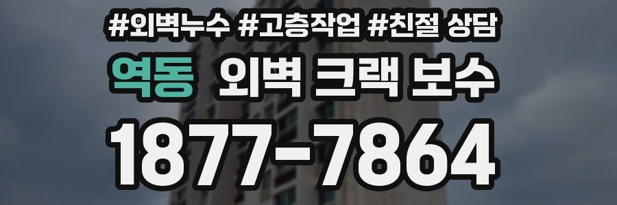 역동 외벽 크랙 보수
