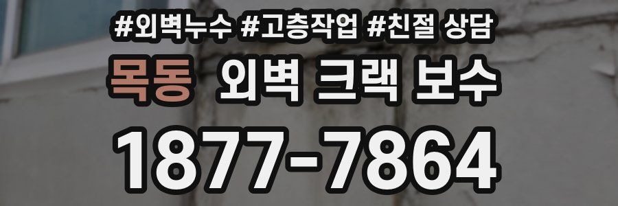 목동 외벽 크랙 보수
