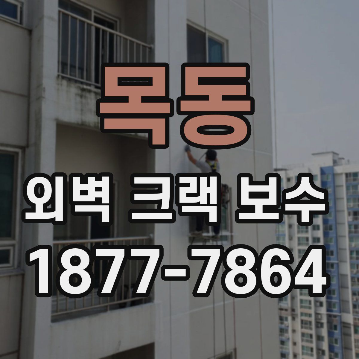 목동 외벽 크랙 보수