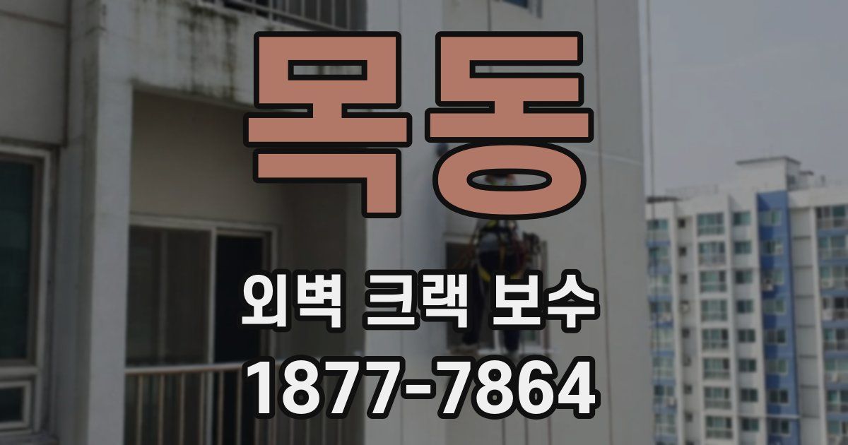 목동 외벽 크랙 보수