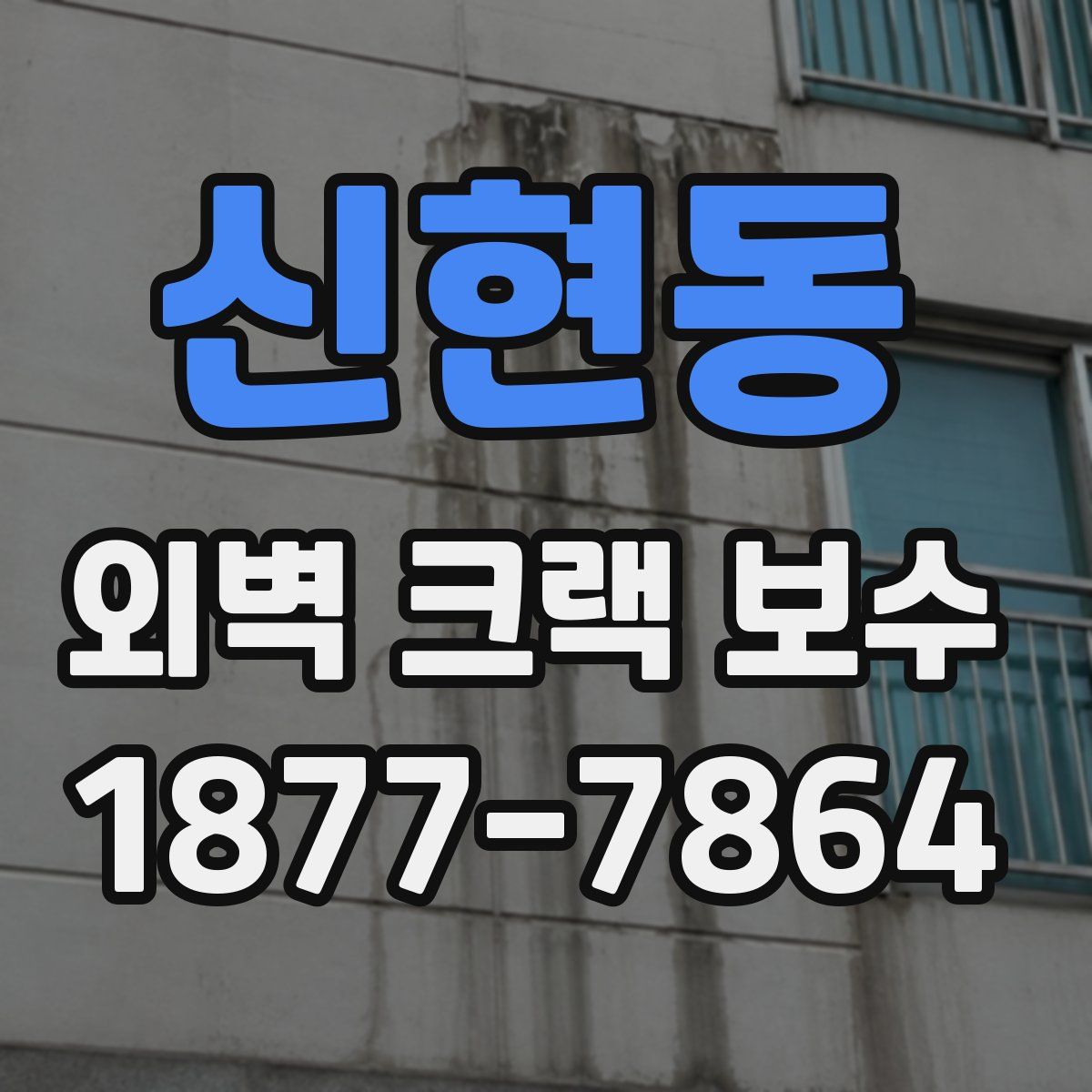 신현동 외벽 크랙 보수