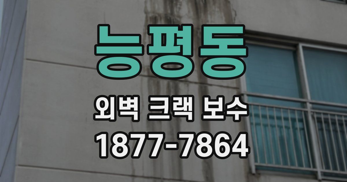 능평동 외벽 크랙 보수