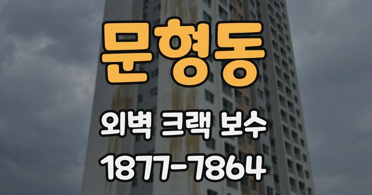 문형동 외벽 크랙 보수
