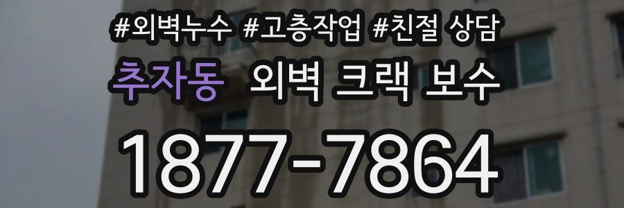추자동 외벽 크랙 보수