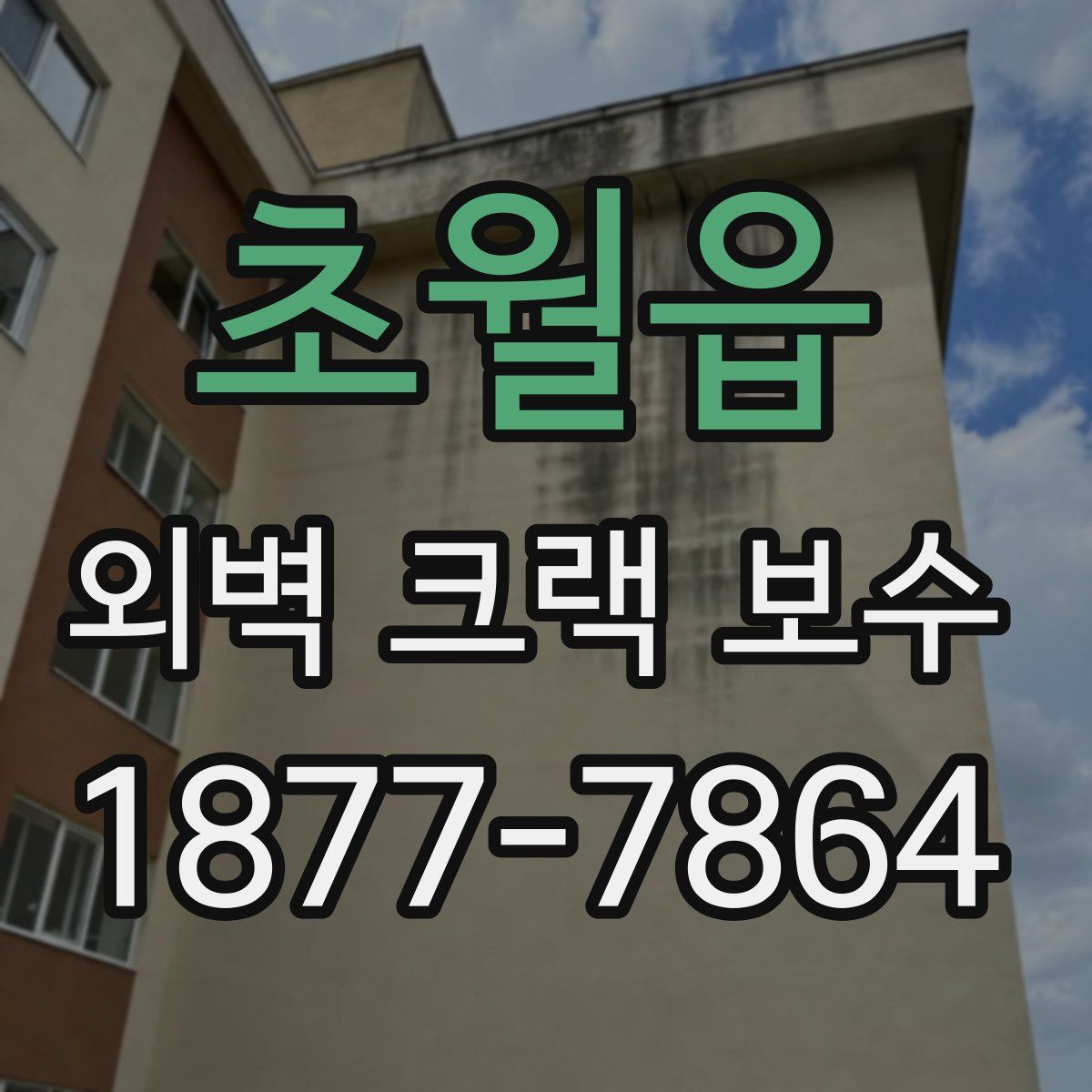 초월읍 외벽 크랙 보수