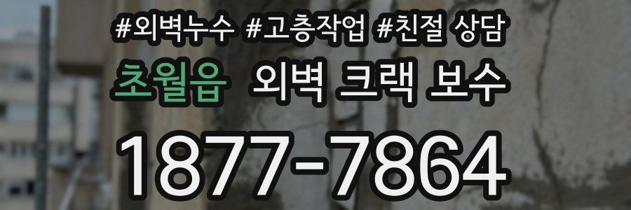 초월읍 외벽 크랙 보수