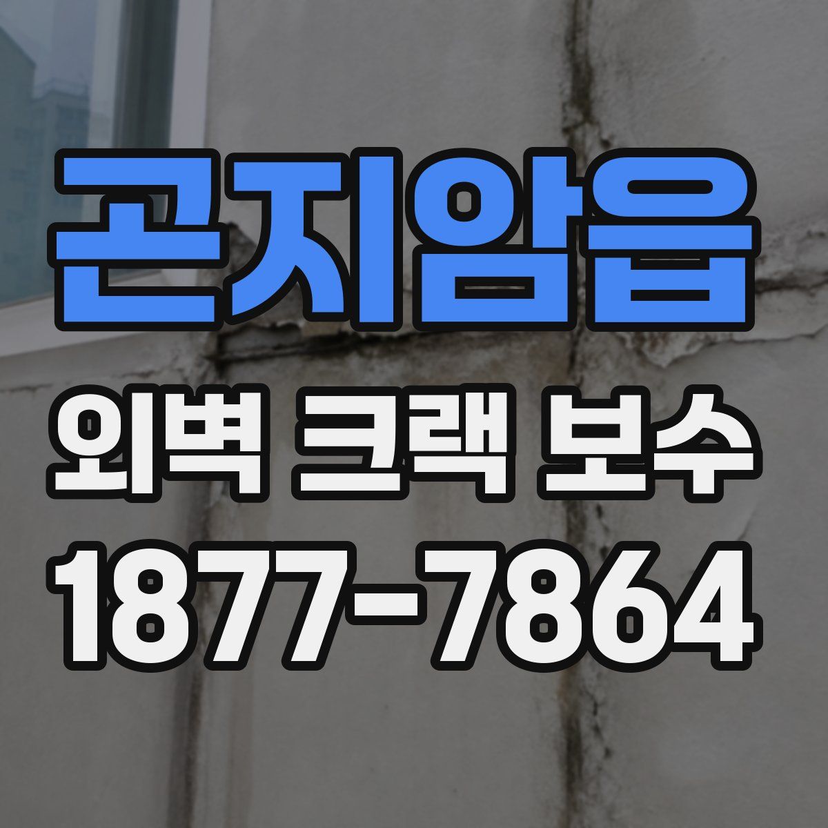 곤지암읍 외벽 크랙 보수