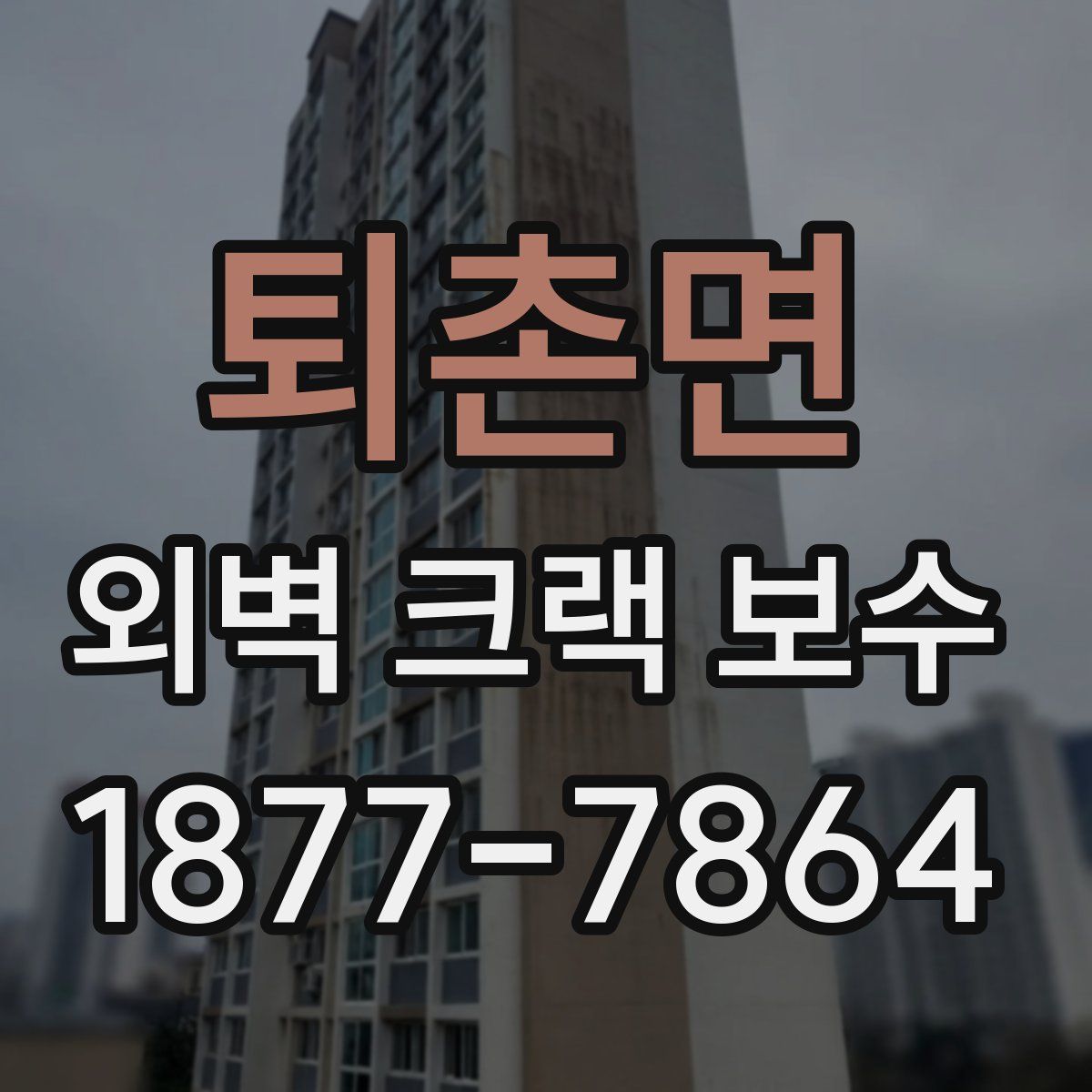 퇴촌면 외벽 크랙 보수