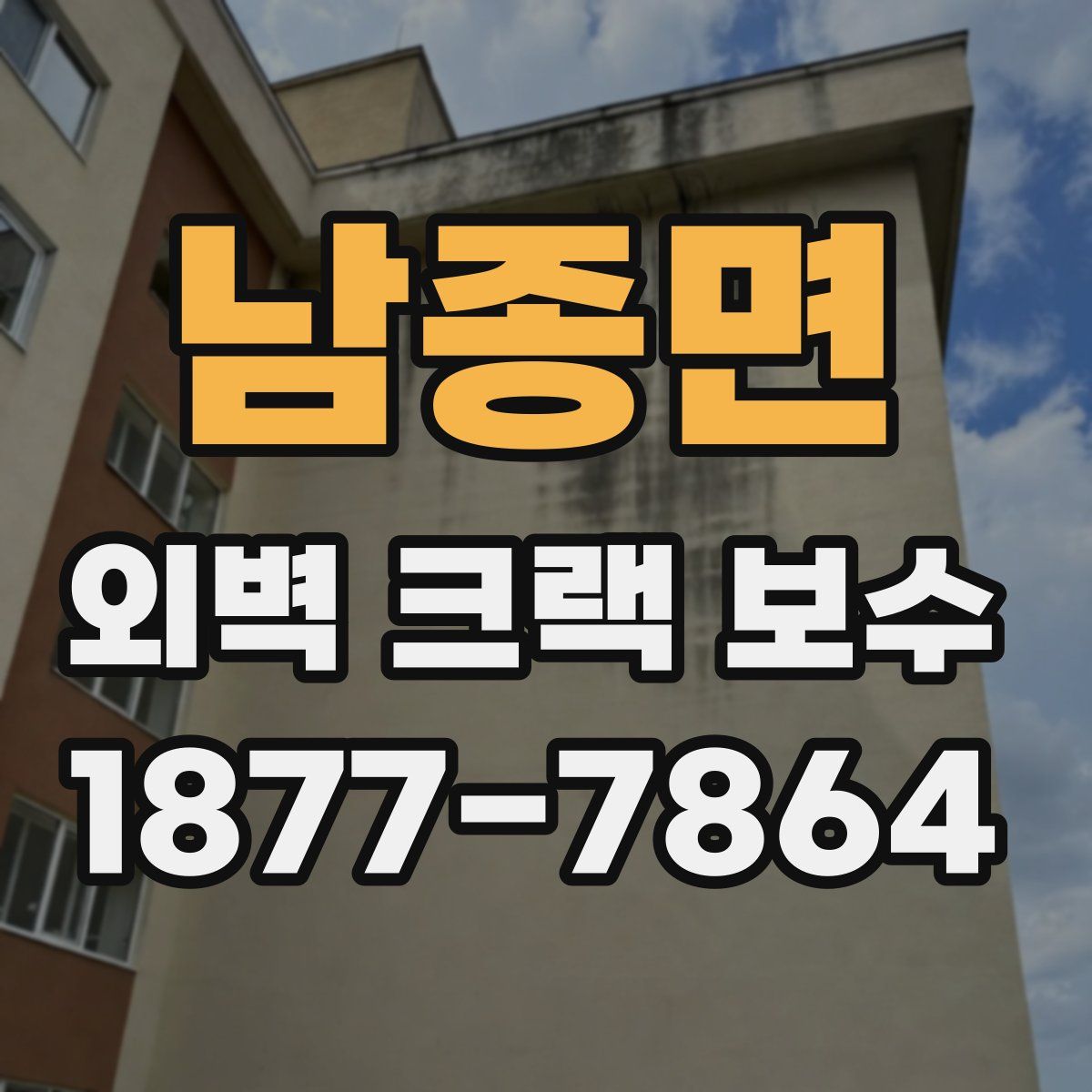 남종면 외벽 크랙 보수