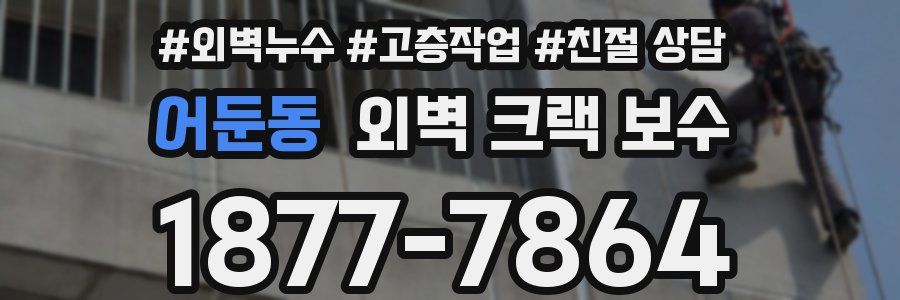 어둔동 외벽 크랙 보수