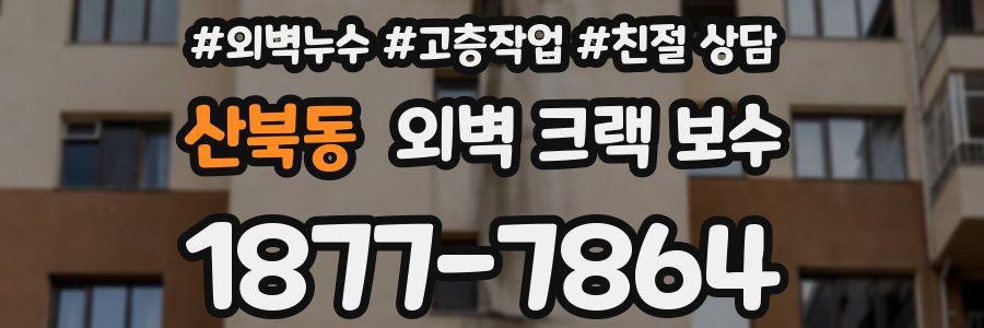 산북동 외벽 크랙 보수