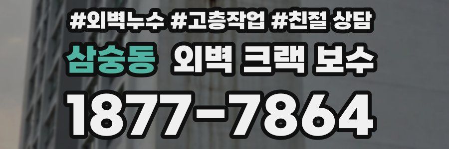 삼숭동 외벽 크랙 보수
