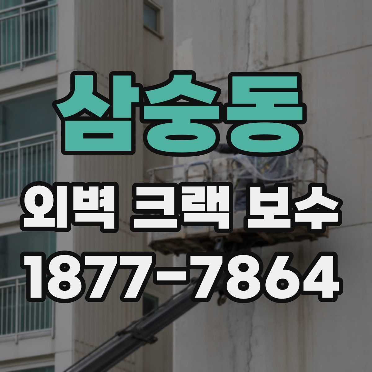 삼숭동 외벽 크랙 보수