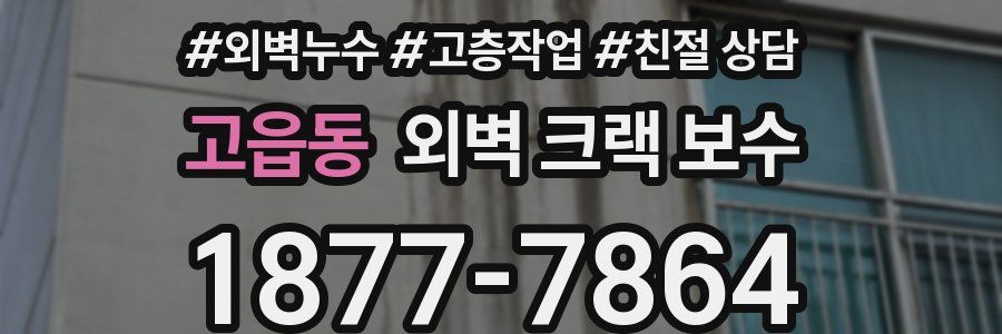 고읍동 외벽 크랙 보수