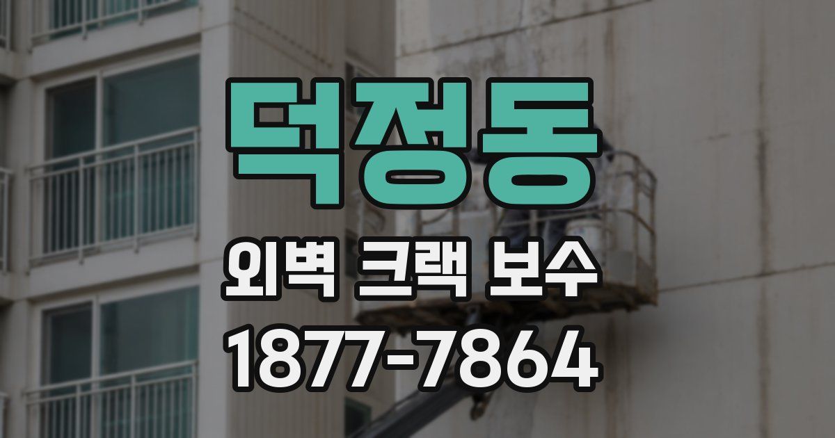 덕정동 외벽 크랙 보수