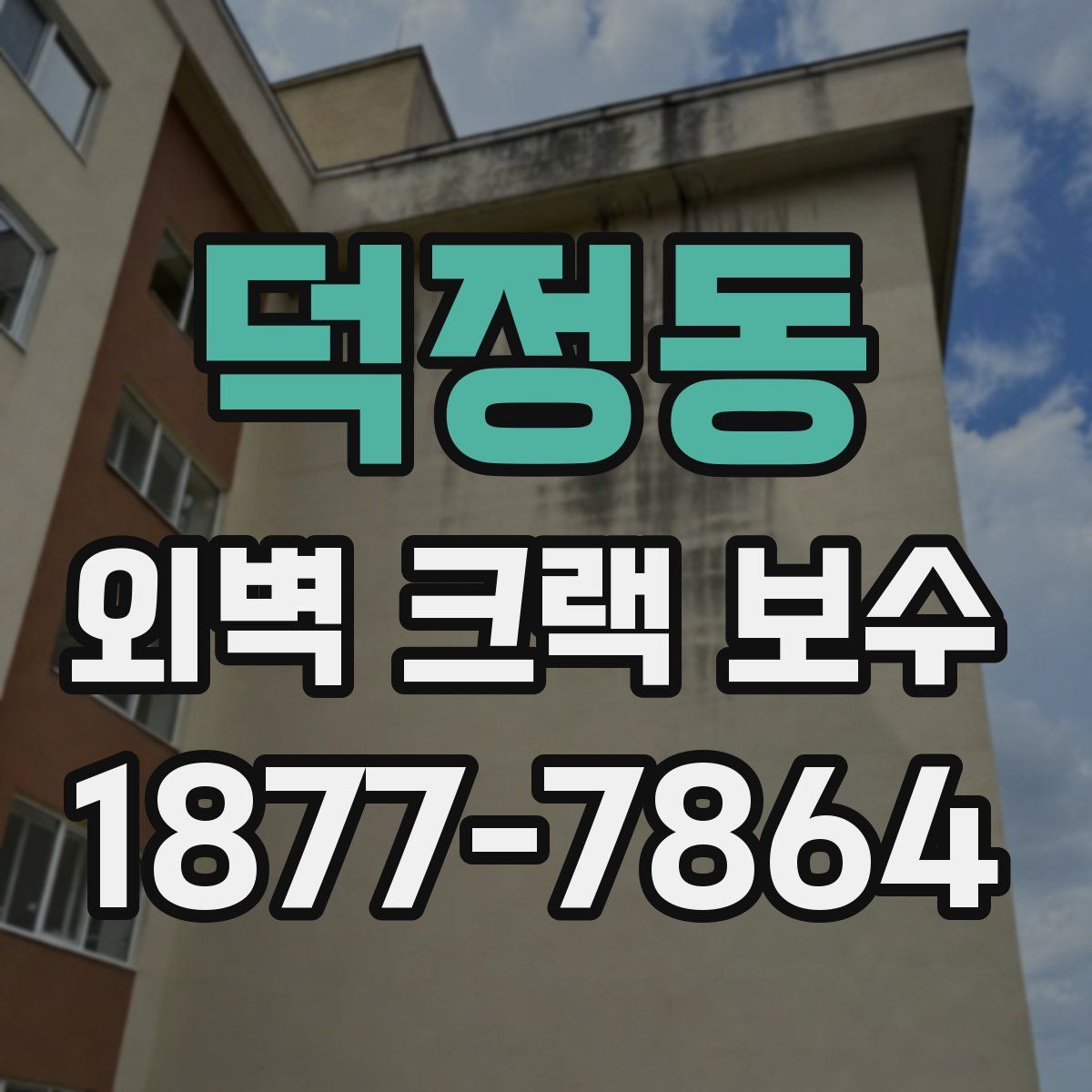 덕정동 외벽 크랙 보수