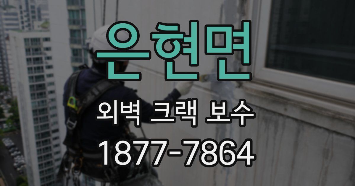 은현면 외벽 크랙 보수