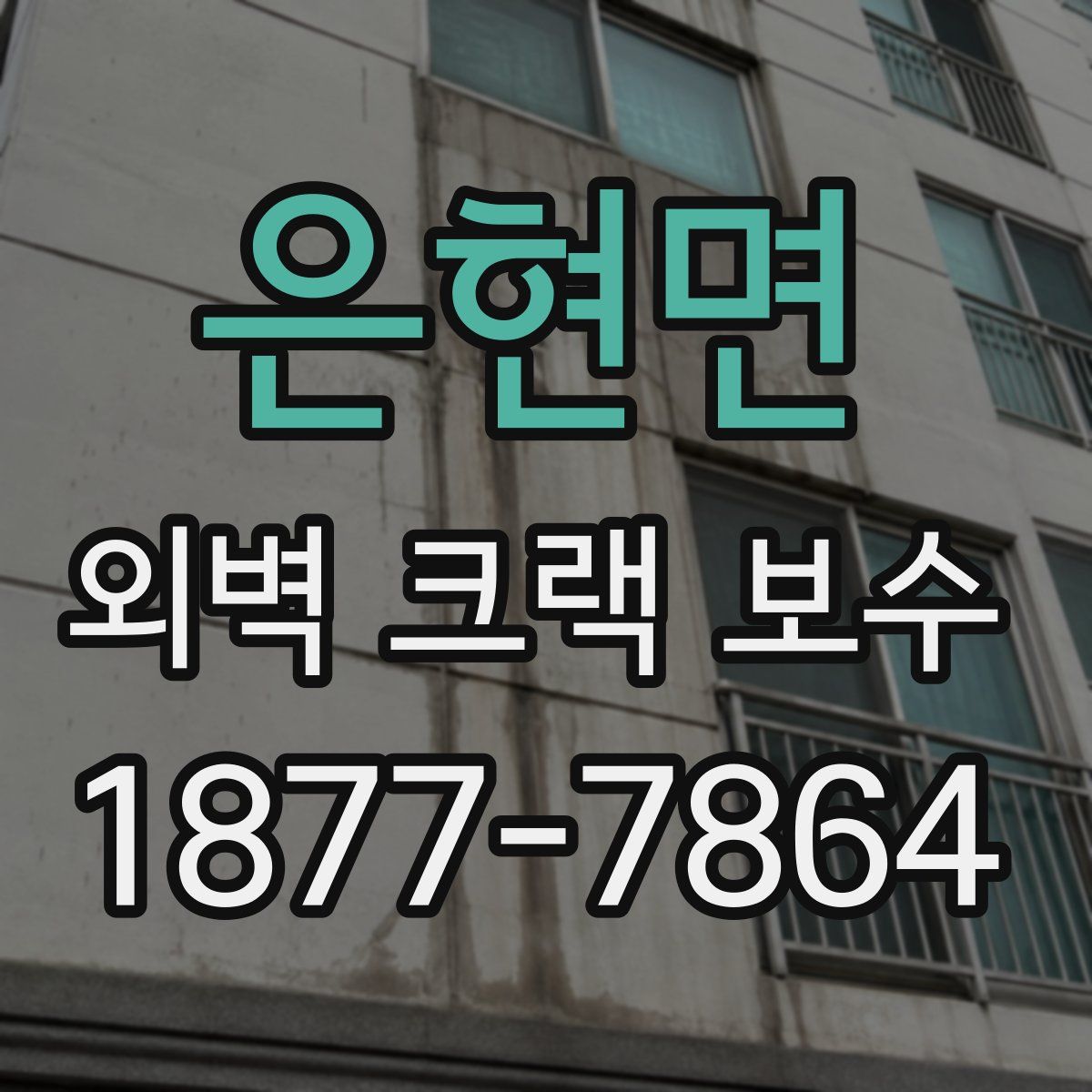 은현면 외벽 크랙 보수