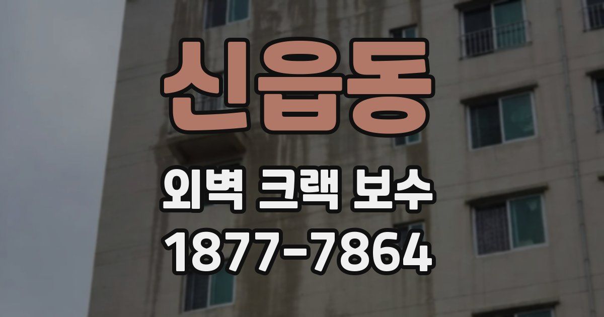 신읍동 외벽 크랙 보수