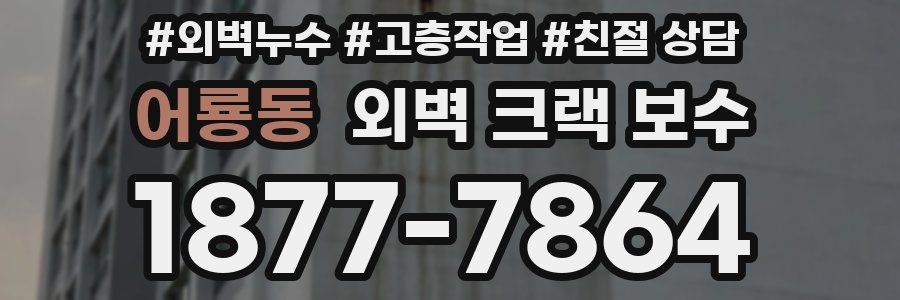 어룡동 외벽 크랙 보수