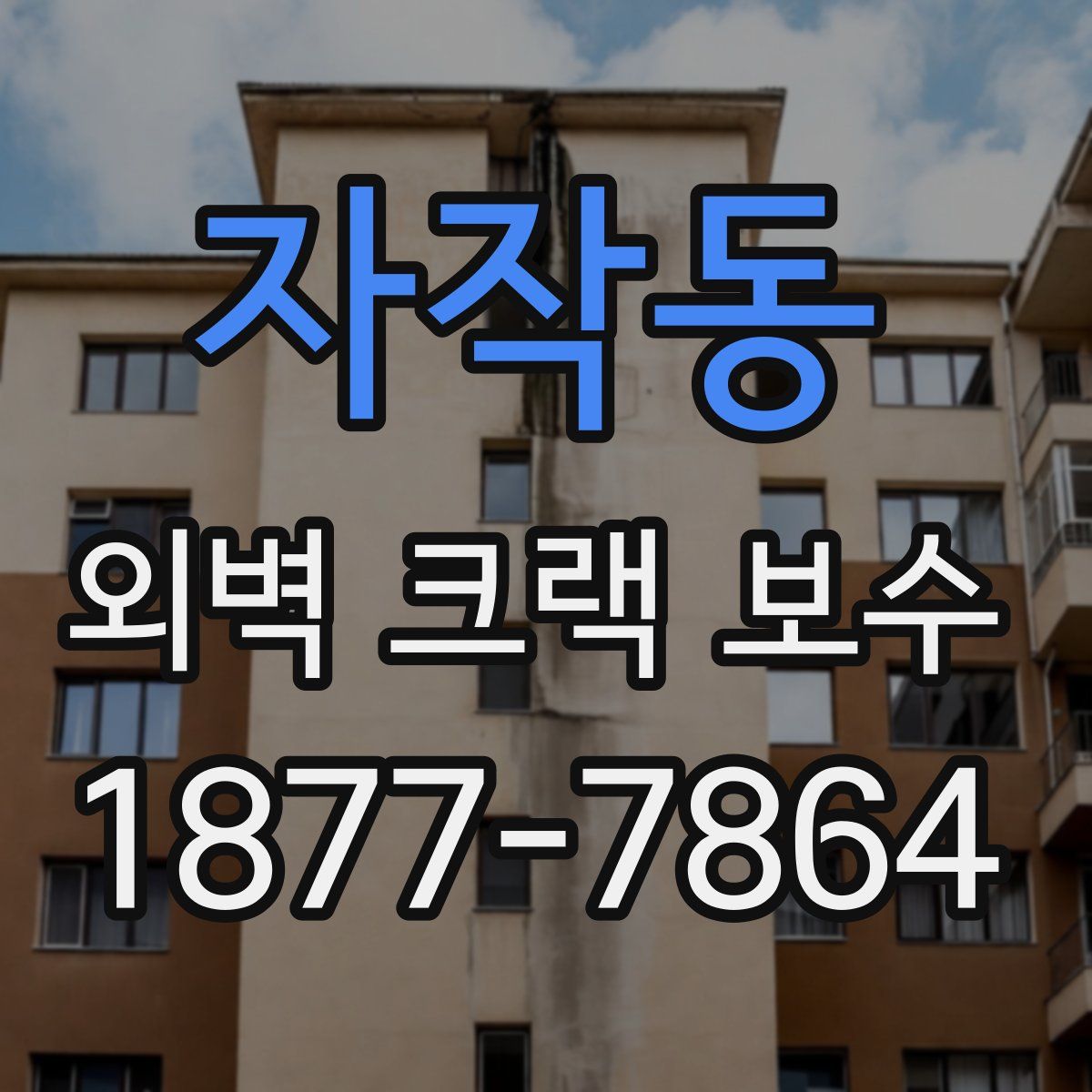 자작동 외벽 크랙 보수