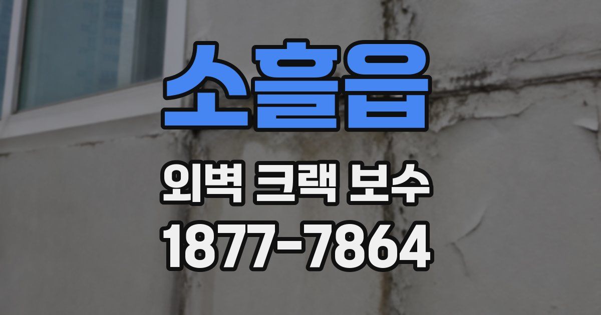 소흘읍 외벽 크랙 보수