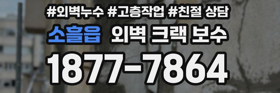 소흘읍 외벽 크랙 보수