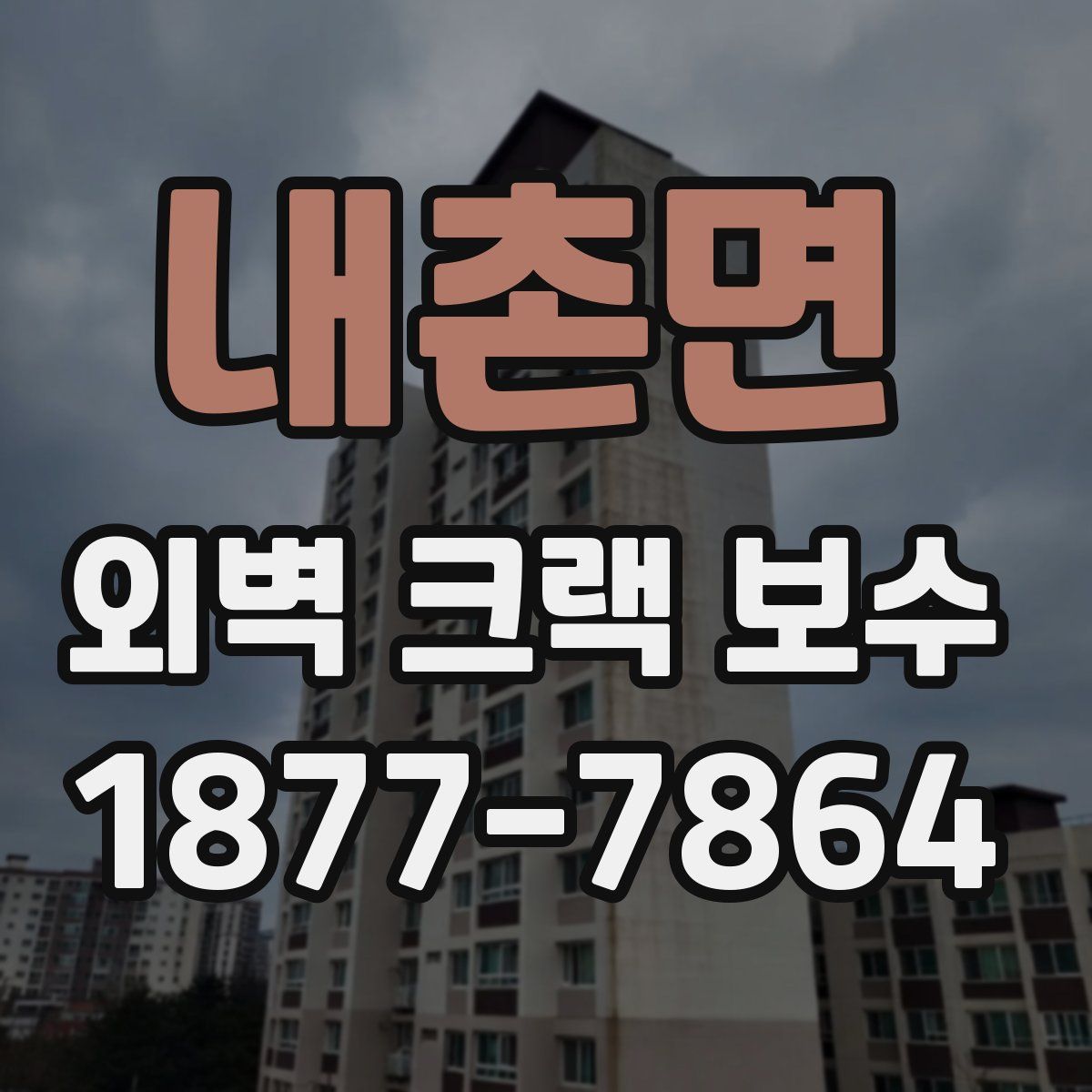 내촌면 외벽 크랙 보수