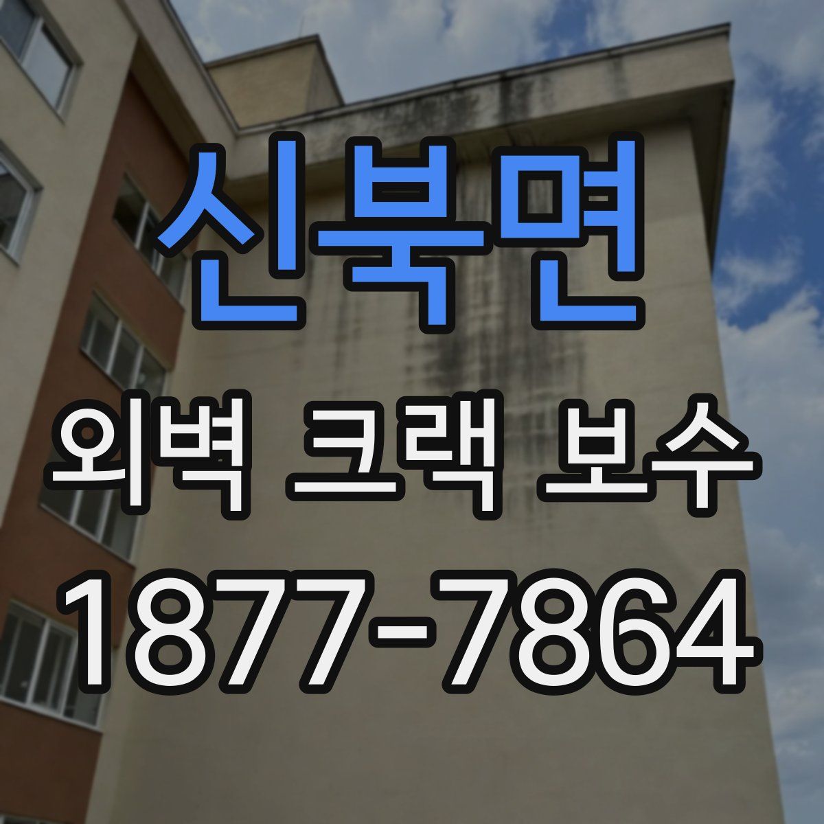 신북면 외벽 크랙 보수