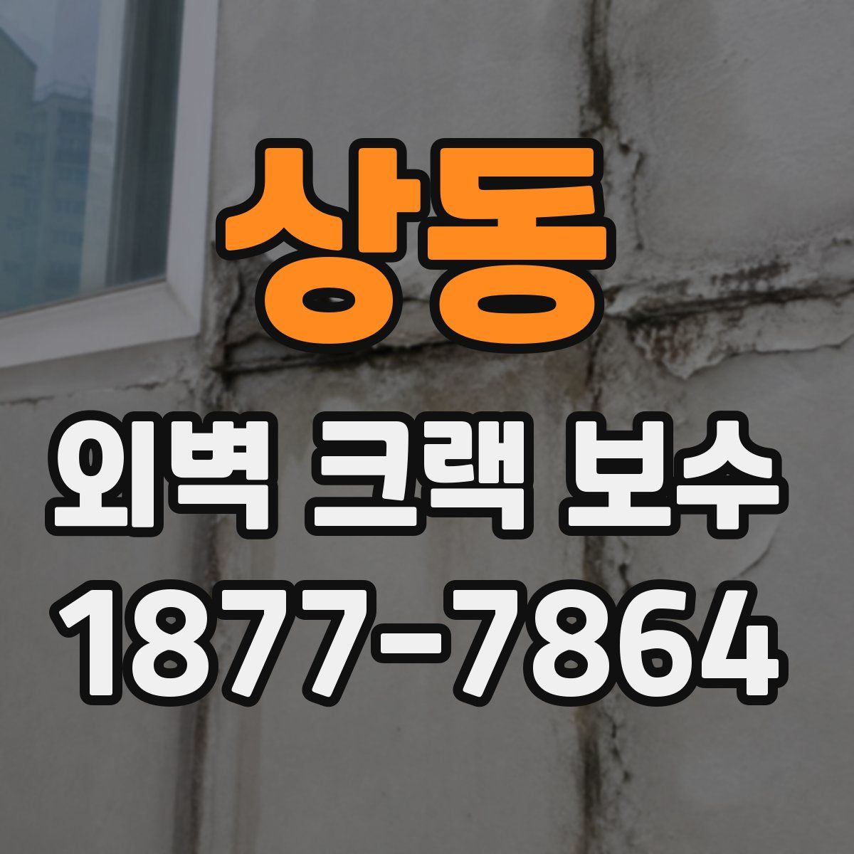 상동 외벽 크랙 보수