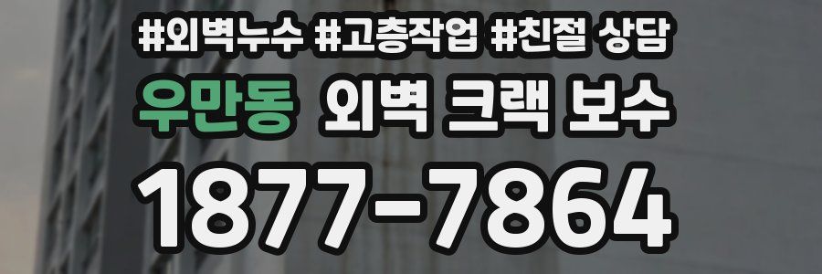 우만동 외벽 크랙 보수