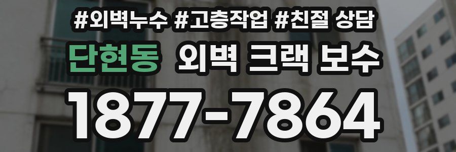 단현동 외벽 크랙 보수